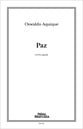 Paz SATB choral sheet music cover